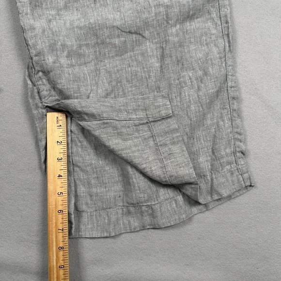 Athleta 100% Linen Retreat Wide Leg Pants‎ Womens 3X Relaxed Fit High Rise Gray - Picture 7 of 11